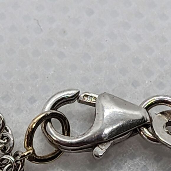 Herco 14 Karat Gold, Sterling Silver, & Diamond Flower Choker Necklace - Picture 2 of 7